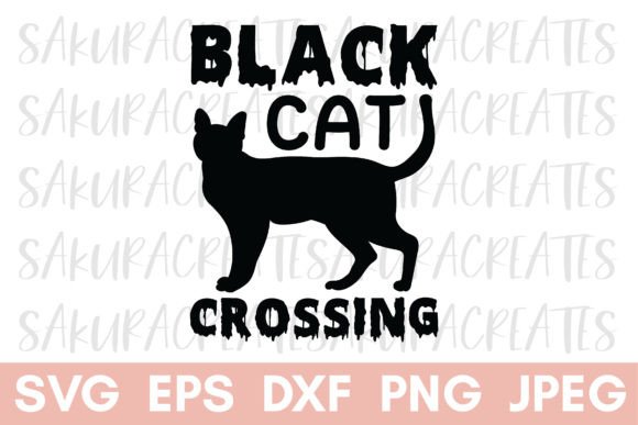 Black Cat Crossing Halloween Design Review