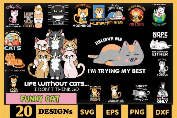 Funny Cat Bundle SVG 20 Designs Review for Real Embroidery Projects