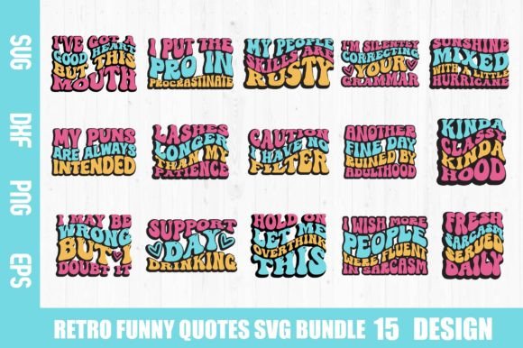 Funny Quotes Retro SVG Bundle Review: Perfect for Playful Embroidery Projects