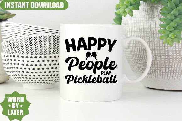 Happy People Play Pickleball SVG Design Review